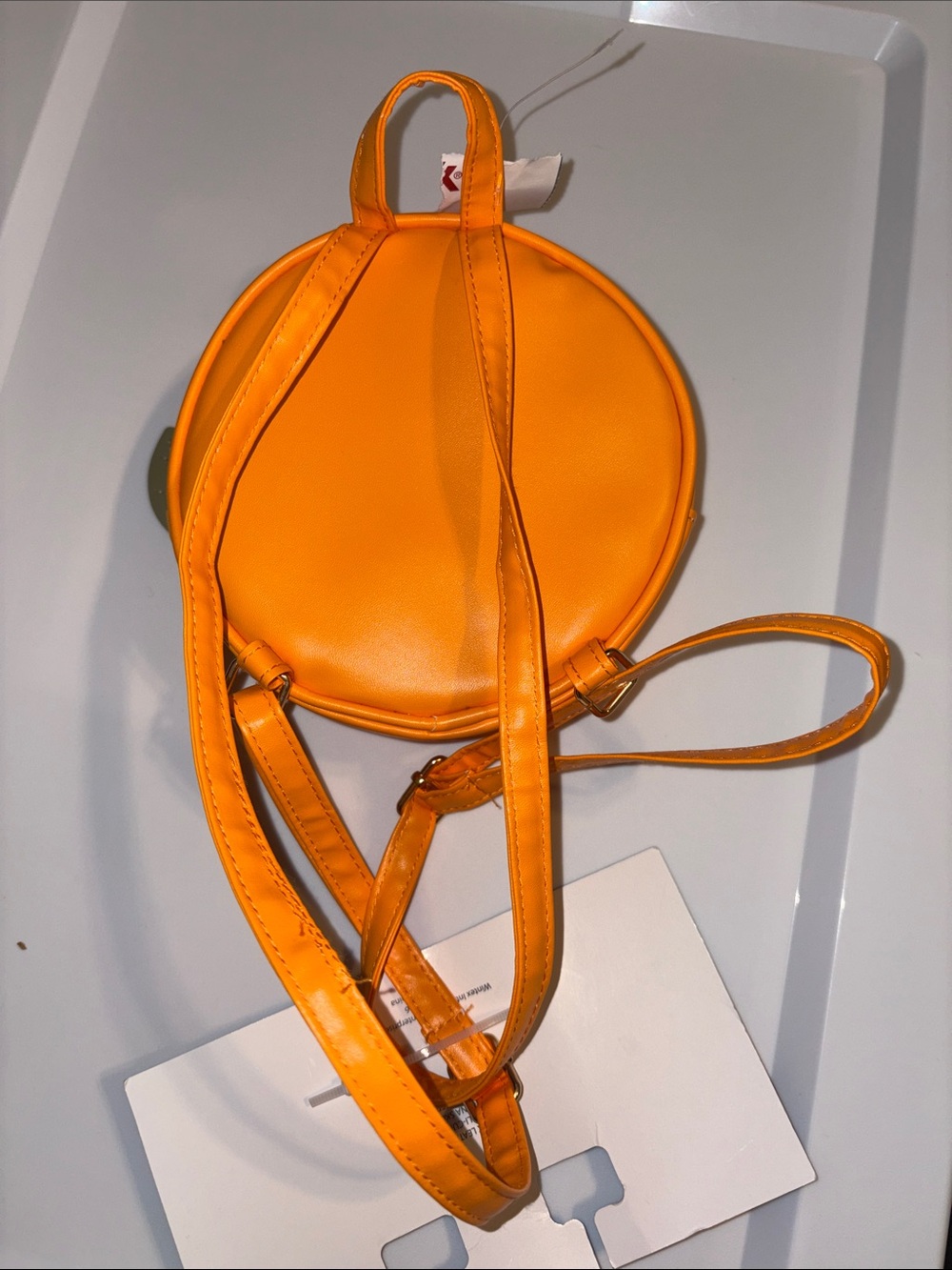 Cynthia Rowley Orange Slice Round Crossbody Bag - Orange and White - Picture 2 of 3
